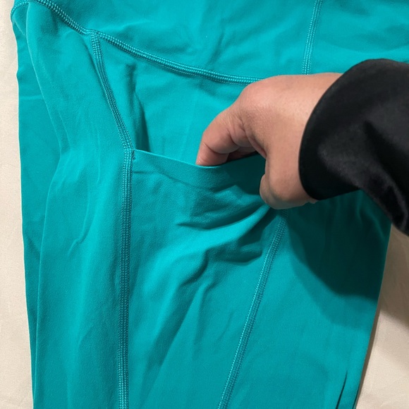 ATHLETA POWERVITA Teal High-Waisted Leggings - Picture 3 of 7